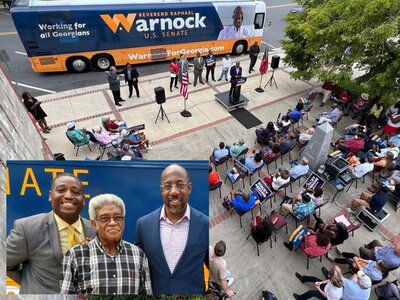 Warnock campaign visits Milledgeville. Who's winning?