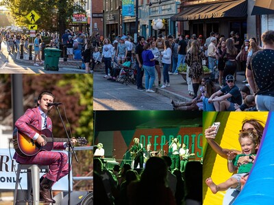 Deep Roots  spectacular,  draws an estimated 20,000 festival-goers