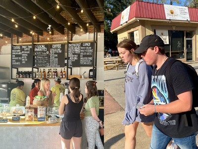 New coffee shop officially open and grinding