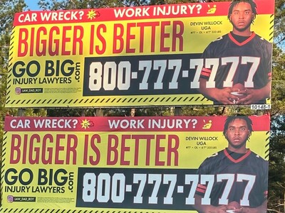 Why are there still billboards up featuring deceased UGA football player?